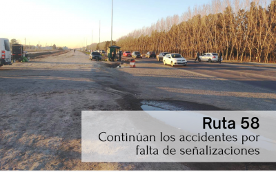 Ruta 58 – Continúan los accidentes